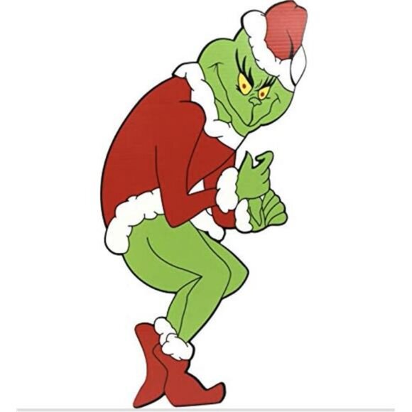 Stealing Christmas Lights DOUBLE SIDED Who ville Yard Card Sign - 3 Ft. Tall - Picture 7 of 8